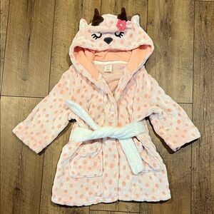 Cat & Jack Toddler Girl Deer Robe, 2T/3T